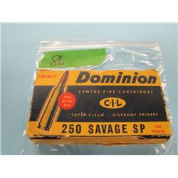 COLLECTOR BX 16 RNDS DOMINION 250 SAVAGE SP