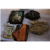 Image 1 : LOT OF BURL AND STONE CLOCKS