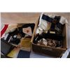 Image 1 : BOX OF VARIOUS BANNERS FLAGS HATS ETC