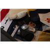 Image 2 : BOX OF VARIOUS BANNERS FLAGS HATS ETC