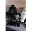 Image 2 : TWO SETS OF ROLLER BLADES AND SHIN PADS