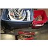 Image 1 : TOOLBOX AND BUCKET AND TOTE OF TOOLS AND HARDWARE