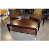 Image 1 : HOME ELEGANCE MODERN DARK FINISH 3 PIECE COFFEE TABLE SET