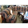 Image 1 : ABSTRACT BROWN SOFA BED SECTIONAL