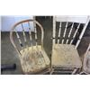 Image 2 : THREE PAINTED DINING CHAIRS