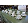 Image 2 : LOT OF 12 CHINA CUPS AND SAUCERS