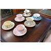 Image 2 : LOT OF 6 CHINA CUPS AND SAUCERS