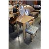 Image 2 : OAK VANITY AND STOOL
