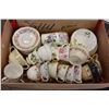 Image 2 : BOX OF ASSORTED CHINA CUPS AND SAUCERS