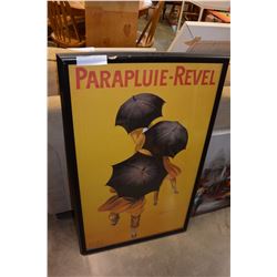 PARAPLUIE REVEL SIGNED PRINT