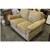 Image 2 : BEIGE FABRIC ROLLED ARM LOVESEAT