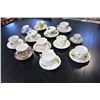 Image 1 : LOT OF 12 CHINA CUPS AND SAUCERS