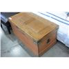 Image 2 : BRASS BOUND PINE BLANKET BOX