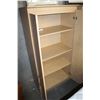 Image 2 : 2 DOOR MAPLE FINISH STORAGE CABINET