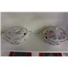 Image 2 : 2 CHINA SOUP TUREENS AND COLLECTOR PLATE SERVING PLATE AND VASE