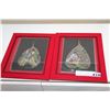 Image 1 : TWO HAND PAINTED LEAFS