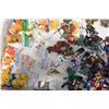 Image 2 : TRAY OF VINTAGE TOYS AND FIGURES AND TRAY OF BATMAN AND SPIEDER MAN