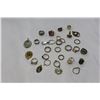 Image 2 : BAG OF ASSORTED ESTATE RINGS AND PENDANTS