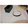 Image 2 : COPPER BANGLE LOT OF BANGLES AND 2 NEW HEART NECKLACE AND EARRING SETS