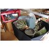 Image 2 : TWO BOXES OF HOUSEHOLD DECORATIONS AND COMFORTER SET