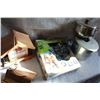 Image 1 : TOTE OF BODY GLOVE SWIM SET AND BIRD HOUSE AND POTS