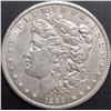 1889-CC Morgan Silver  Dollar AU-58 RARE KEY DATE! ONLY 350,000 MINTED