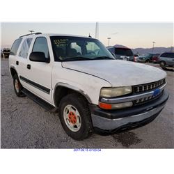 2005 - CHEVROLET TAHOE//SALVAGE TITLE