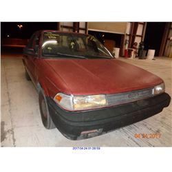 1990 - TOYOTA COROLLA//SALVAGE TITLE