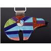 Image 2 : Zuni Sterling & Multistone Bear Effigy Necklace