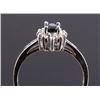 Image 1 : 14K White Gold Blue Sapphire and Diamond Ring