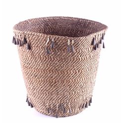 Apache Burden Basket with Jingle Cone 19th Century