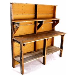 Rustic Reclaimed Montana Timber Work Bench