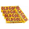 Image 1 : Five NOS Double Sided Old Gold Cigarette Ad Signs