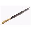 Image 1 : Stag Handled Heavy Frontier Fighting Knife c.1840