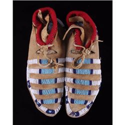 Crow Indian Beaded Moccasins
