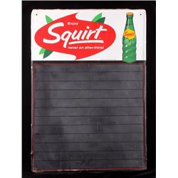1968 Squirt Chalkboard Menu Sign