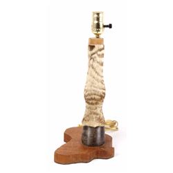 Taxidermy Zebra Leg Lamp