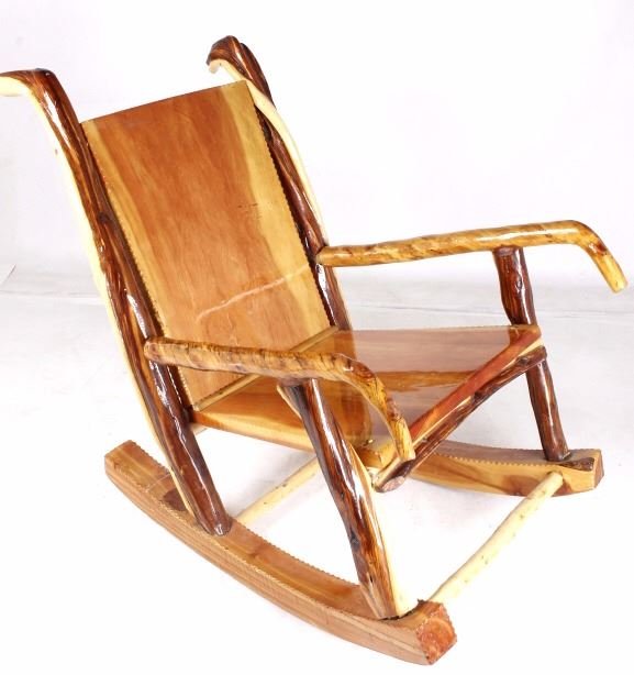 Rustic Montana Juniper Custom Rocking Chair