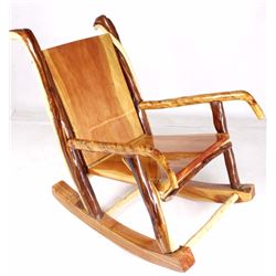 Rustic Montana Juniper Custom Rocking Chair
