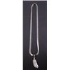 Image 1 : Signed Navajo Sterling Silver & 12k Gold Necklace