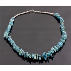 Kingman Turquoise & Heishi Bead Necklace