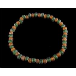 N. West Native Russian Glass Trade Bead Necklace