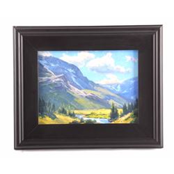 Original Taylor Lynde Oil on Board Painting