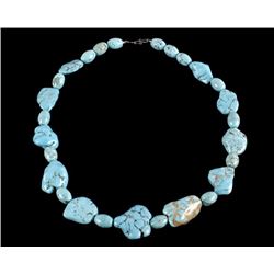 Cripple Creek Turquoise Chunk Necklace