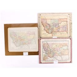 Three Turn of the 19th C. Montana County Maps