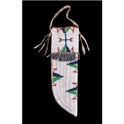 Sioux Reservation Period Fully Beaded Knife Sheath
