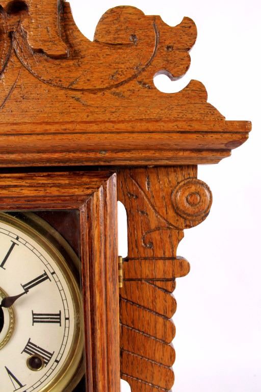 Antique Seth Thomas Oak "Kitchen" Clock