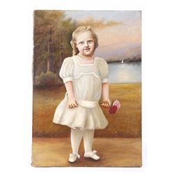 Hudson River School Style Adolescent Boy Portrait