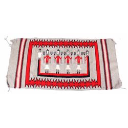 Navajo Yei Pictorial Rug Fine Wool c. Early 1900