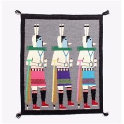 Navajo Finely Woven Yei Wool Rug